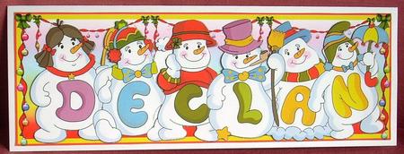 Snowmen Names Large Dl - Declan by Joyce Watson