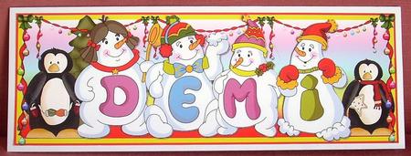 Snowmen Names Large Dl - Demi by Joyce Watson