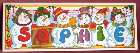 Snowmen Names Large Dl - Sophie by Joyce Watson