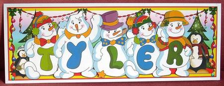 Snowmen Names Large Dl - Tyler by Joyce Watson