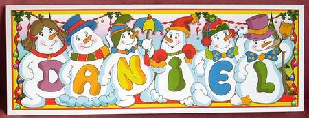 Snowmen Names Large Dl - Daniel by Joyce Watson