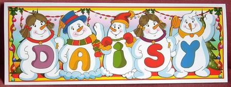 Snowmen Names Large Dl - Daisy by Joyce Watson