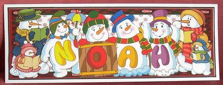 Snowmen Names Large Dl - Noah by Joyce Watson