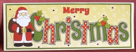 Santa in Coat Christmas Large Dl 2 by Joyce Watson