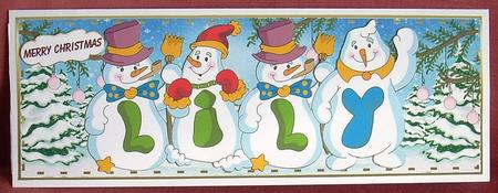 Snowmen Names Large Dl - Lily 2 by Joyce Watson