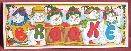 Snowmen Names Large Dl - Brooke by Joyce Watson