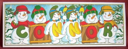 Snowmen Names Large Dl - Connor by Joyce Watson