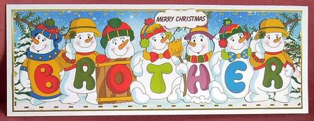 Snowmen Names Large Dl - Brother by Joyce Watson