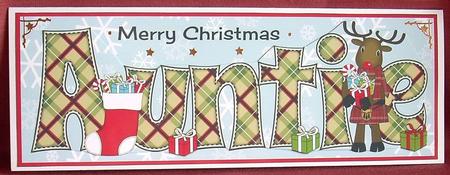 Scottish Rudolf the Reindeer Auntie Large Dl by Joyce Watson