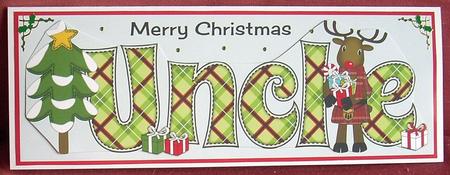 Scottish Rudolf the Reindeer Uncle Large Dl by Joyce Watson