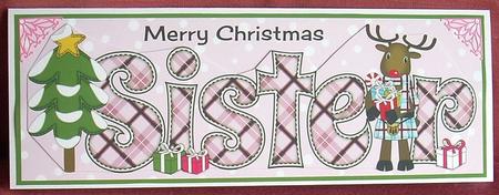 Scottish Rudolf the Reindeer Sister Large Dl by Joyce Watson