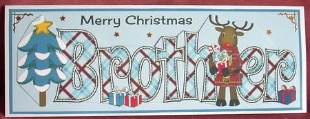 Scottish Rudolf the Reindeer Brother Large Dl by Joyce Watson