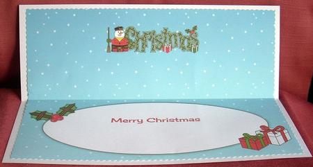 Scottish Snowman Christmas Large Dl 2 Insert by Joyce Watson