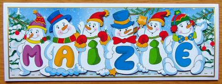 Snowmen Names Large Dl - Maizie by Joyce Watson