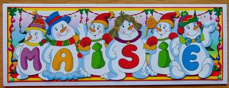 Snowmen Names Large Dl - Maisie by Joyce Watson