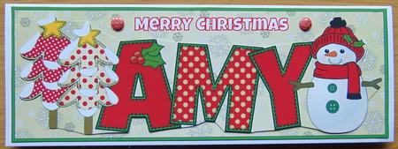 Cute Snowman Amy Large Dl by Joyce Watson