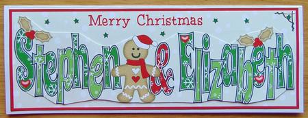 Gingerbread Man Stephen & Elizabeth Large Dl by Joyce Watson