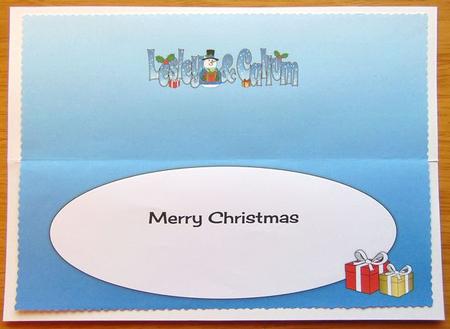 Snowman in Jacket Lesley & Callum Large Dl Insert by Joyce Watson