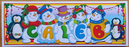 Snowmen Names Large Dl - Caleb by Joyce Watson