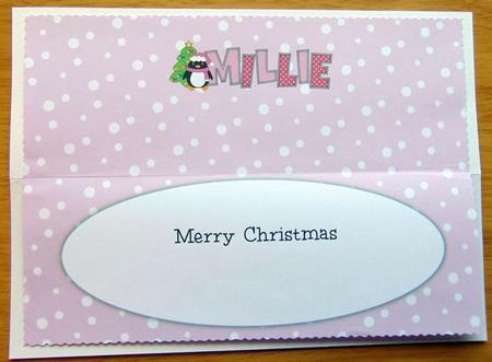 Eddie the Penguin Millie Large Dl Insert by Joyce Watson