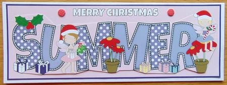 Christmas Fairies Summer Large Dl by Joyce Watson