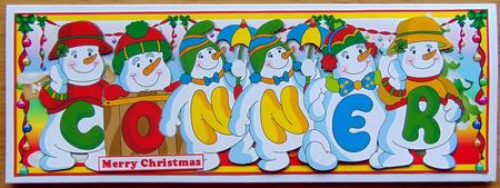 Snowmen Names Large Dl - Conner by Joyce Watson
