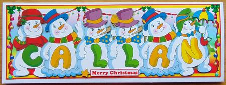 Snowmen Names Large Dl - Callan by Joyce Watson