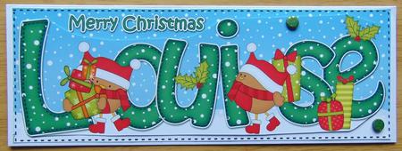 Large Dl Christmas Louise Robins 3D Decoupage by Joyce Watson