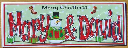 Christmas Names Mary & David Large Dl by Joyce Watson