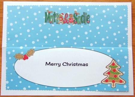 Gingerbread Couple Matt & Sadie Large Dl Insert by Joyce Watson