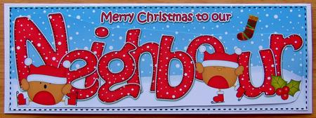 Large Dl Christmas Neighbour Robins 3D Decoupage by Joyce Watson