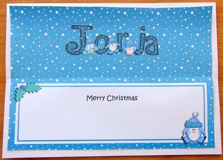 Xmas Jorja Penguins Matching Large Dl Insert by Joyce Watson