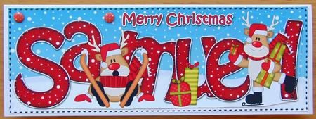 Large Dl Xmas Samuel Rudolph 3D Decoupage by Joyce Watson