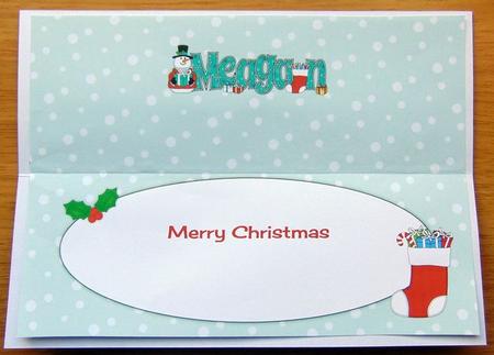 Snowman in Jacket Meagan Large Dl Insert by Joyce Watson