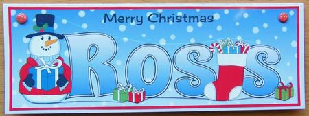 Snowman in Jacket Ross Large Dl by Joyce Watson