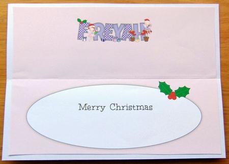 Christmas Fairies Freyah Large Dl Insert by Joyce Watson