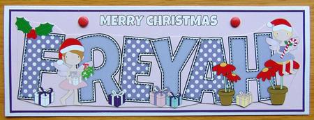 Christmas Fairies Freyah Large Dl by Joyce Watson