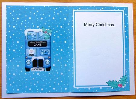 Christmas Santa Express Zane Matching A5 Insert by Joyce Watson