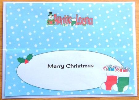 Snowman in Jacket Auntie Lorna Large Dl Insert by Joyce Watson