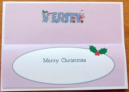 Christmas Fairies Verity Large Dl Insert by Joyce Watson
