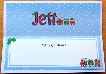 Large Dl Christmas Jett Santa Train Insert by Joyce Watson