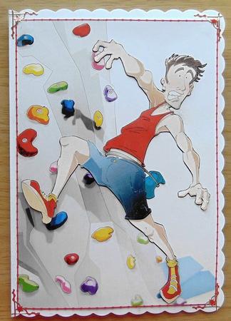 Indoor Climber Dude by Joyce Watson