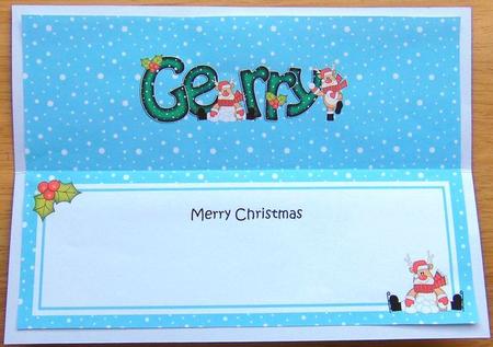 Large Dl Christmas Gerry Rudolph Insert by Joyce Watson