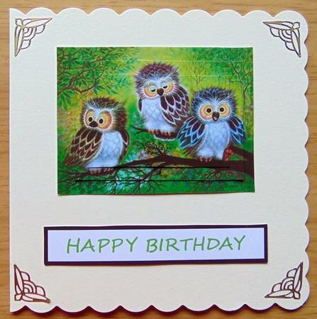 Three Wise Owls by Joyce Watson