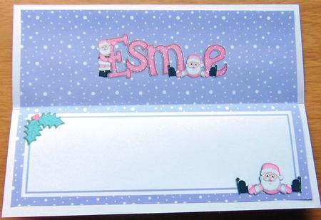 Xmas Esme Matching Large Dl Insert by Joyce Watson