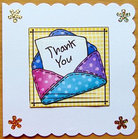 Thank You Letter Pyramage Sheet by Joyce Watson