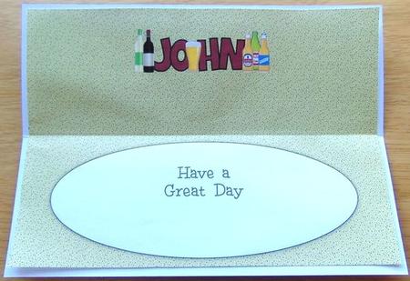 What's Your Poison? John Large Dl Insert by Joyce Watson