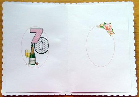 Ur 70 Ladies Birthday Insert by Joyce Watson