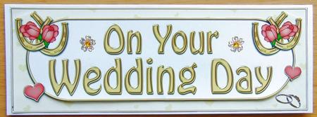 Large Dl Wedding Card & 3D Decoupage by Joyce Watson