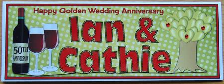 Golden Wedding Anniversary Ian & Cathie Large Dl by Joyce Watson